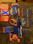Nerf Hyperfire Elite +2 magazynki (x6) +50 rzutek