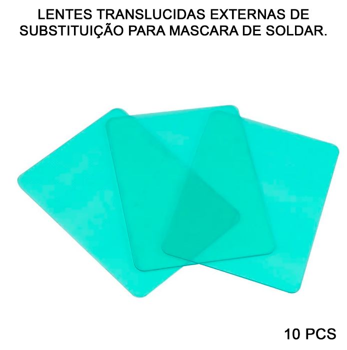 Lente de Substituição Máscara de Soldar Modelo MZ-224 (10 Pcs)