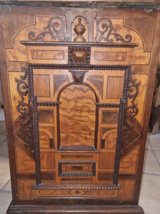 Antyczne, zabytkowe biurko dwustronne