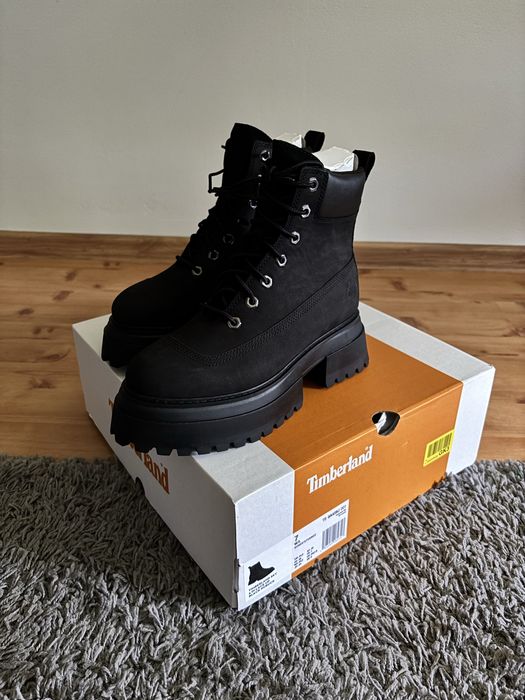 Timberland buty jesień skóra czarne