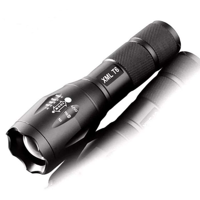 Latarka led CREE XML T6 6000 Lumenów z zoomem