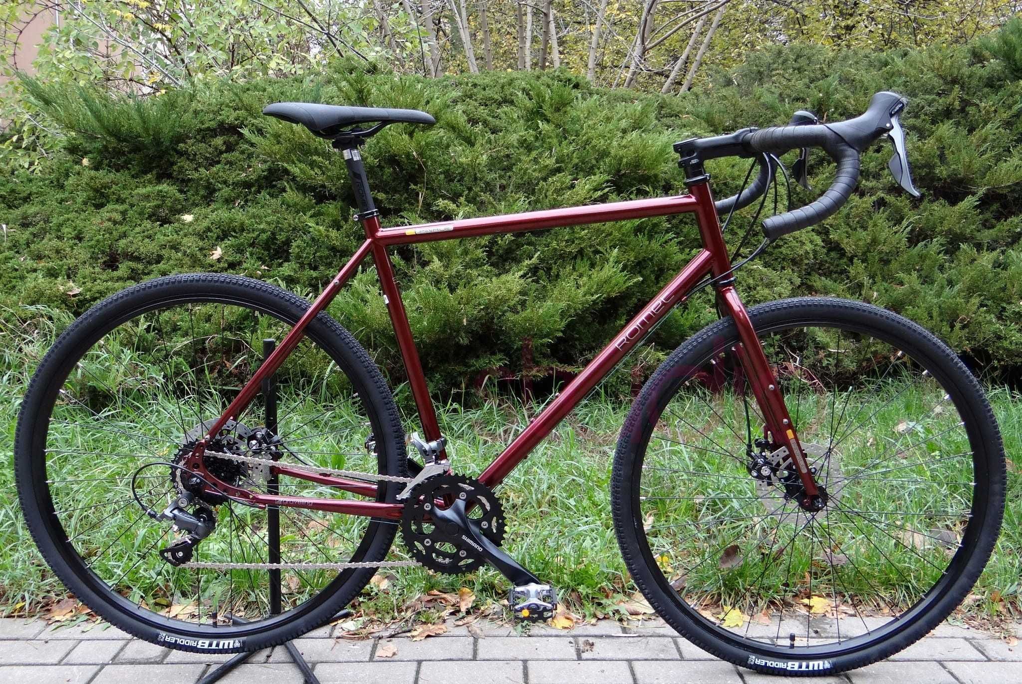 Romet Finale bordowy 2024 XS S XL Cr-Mo Shimano Claris gravel