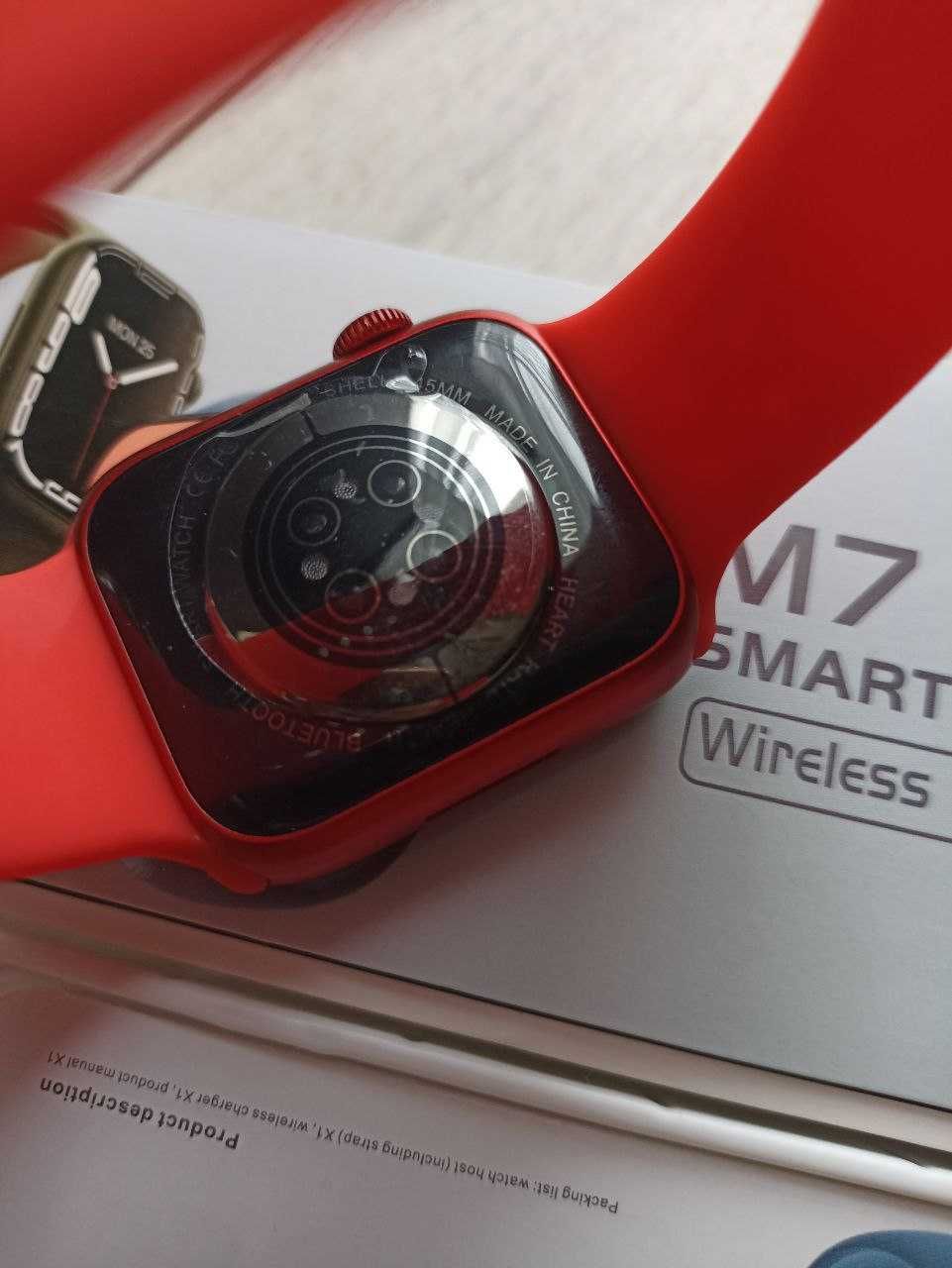 Топовые Смарт Часы Умные Smart Watch M7 Plus 45mm + ремешок