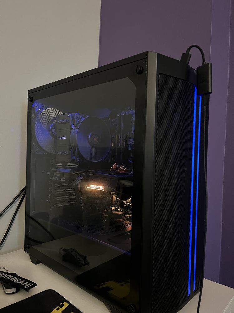 Komputer Gamingowy RTX 3060 ti Ryzen 5 5600x 16gb ram ssd m2 1tb