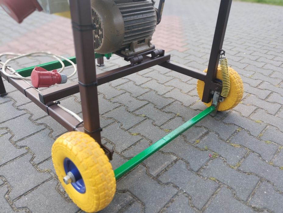 Łupiarka świdrowa solidna duża silnik nowy 7 5 kw