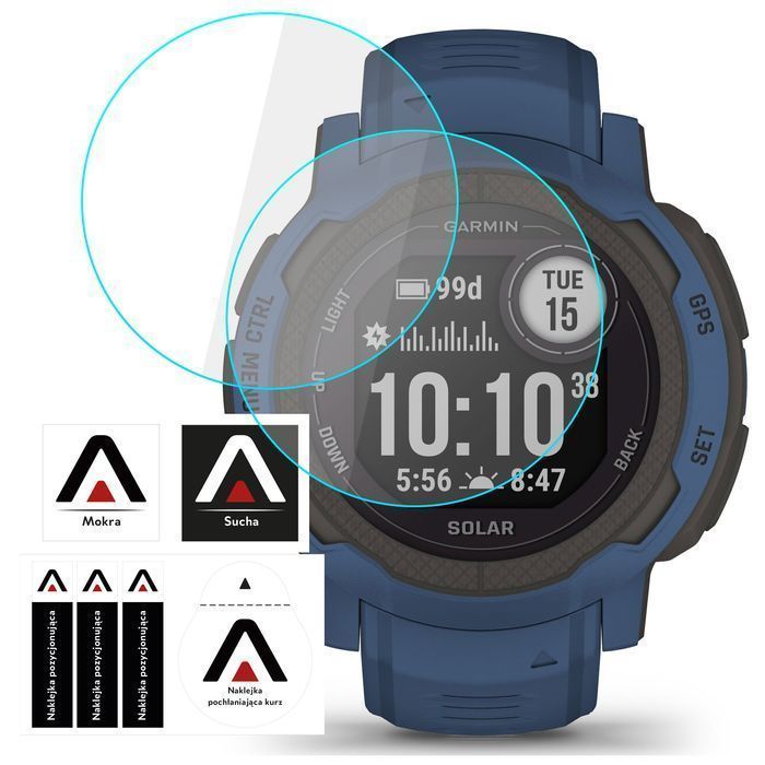 2x Szkło Hartowane do Garmin Instinct 2 / Tactical ochronne na smart