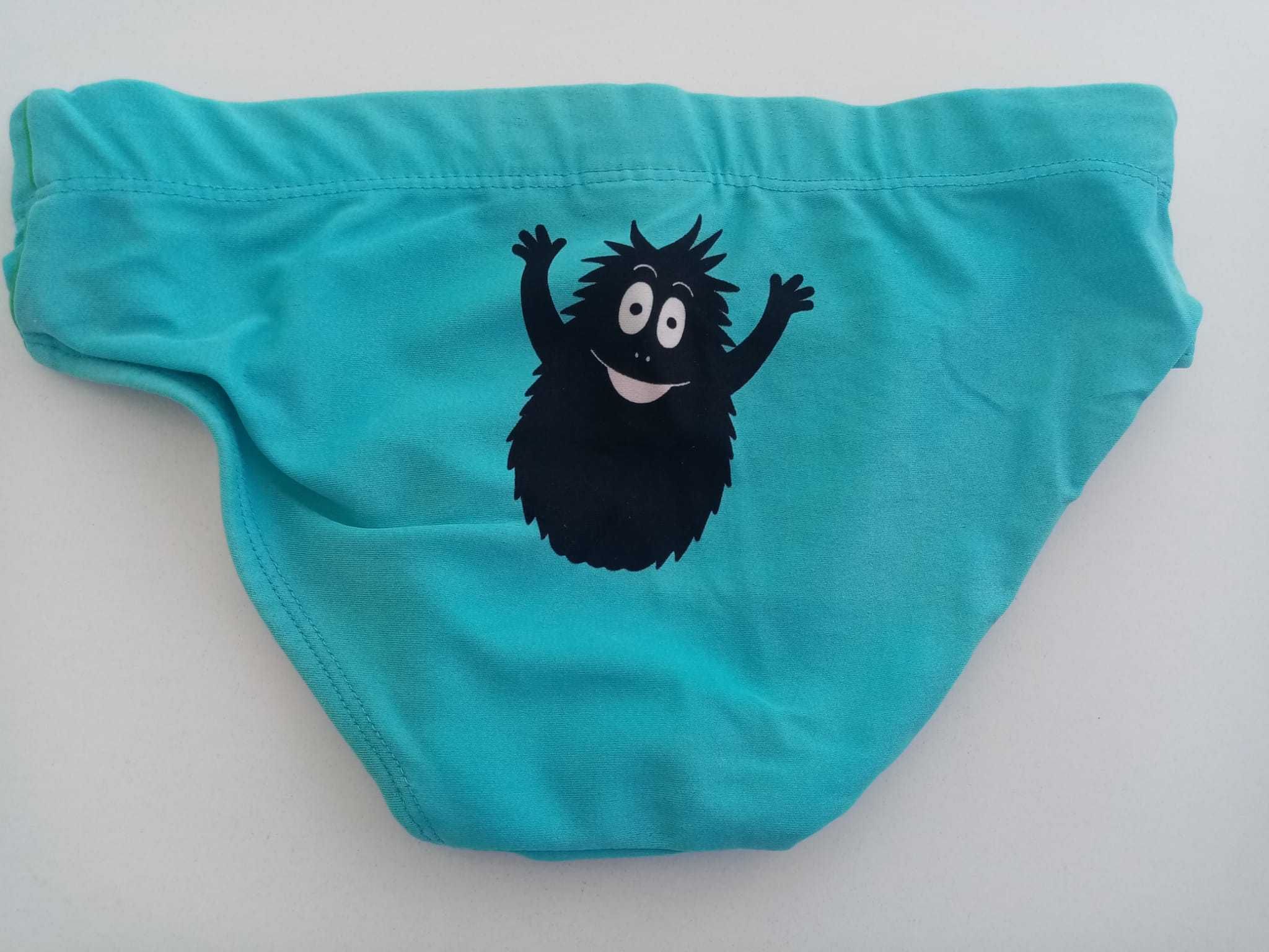 fato de banho cueca Barbapapa, da H&M, para 2 a 6 meses. só 1€!