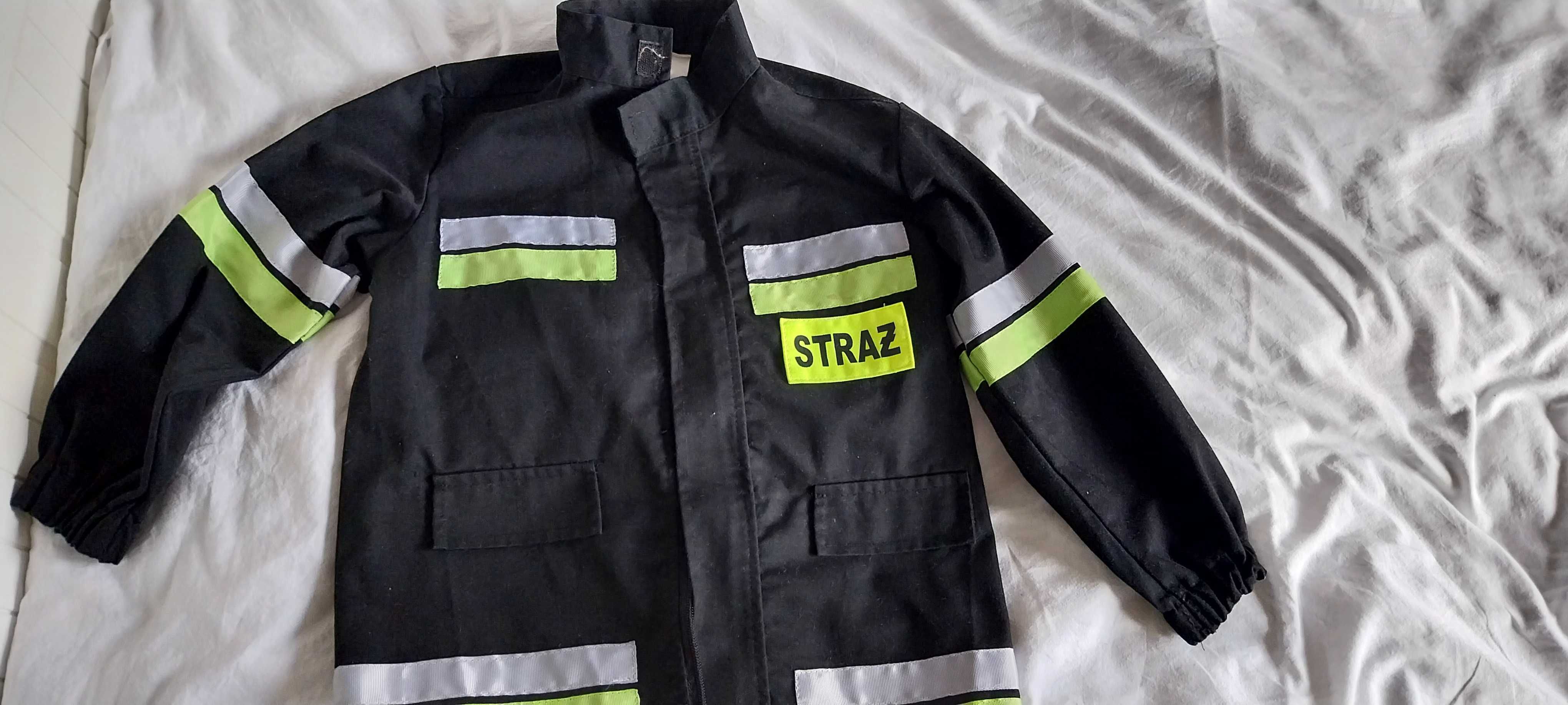 Strój strażaka na karnawał  116cm chłopiec