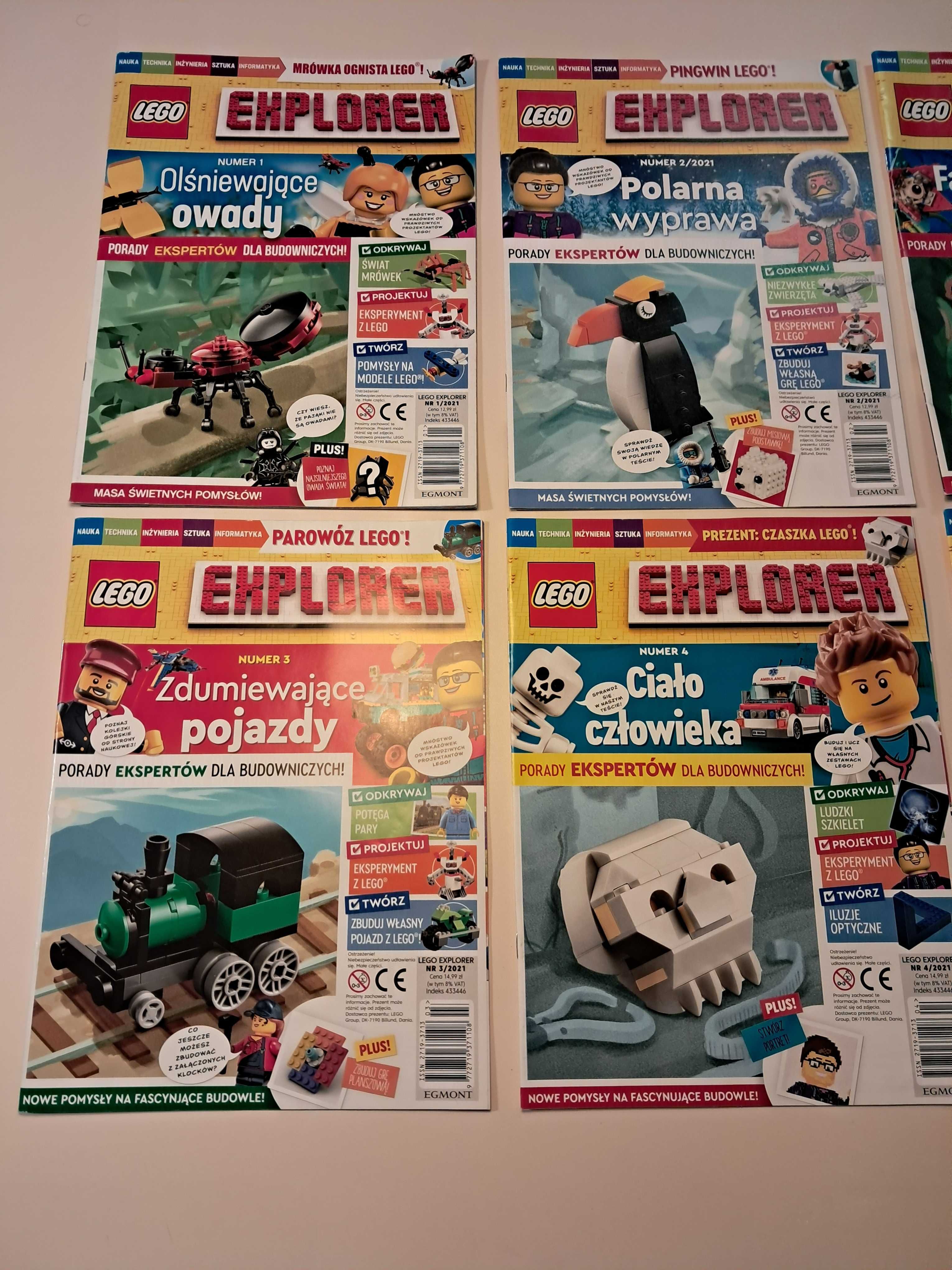 Magazyn Gazetka Czasopismo LEGO Explorer 28 sztuk prawie komplet