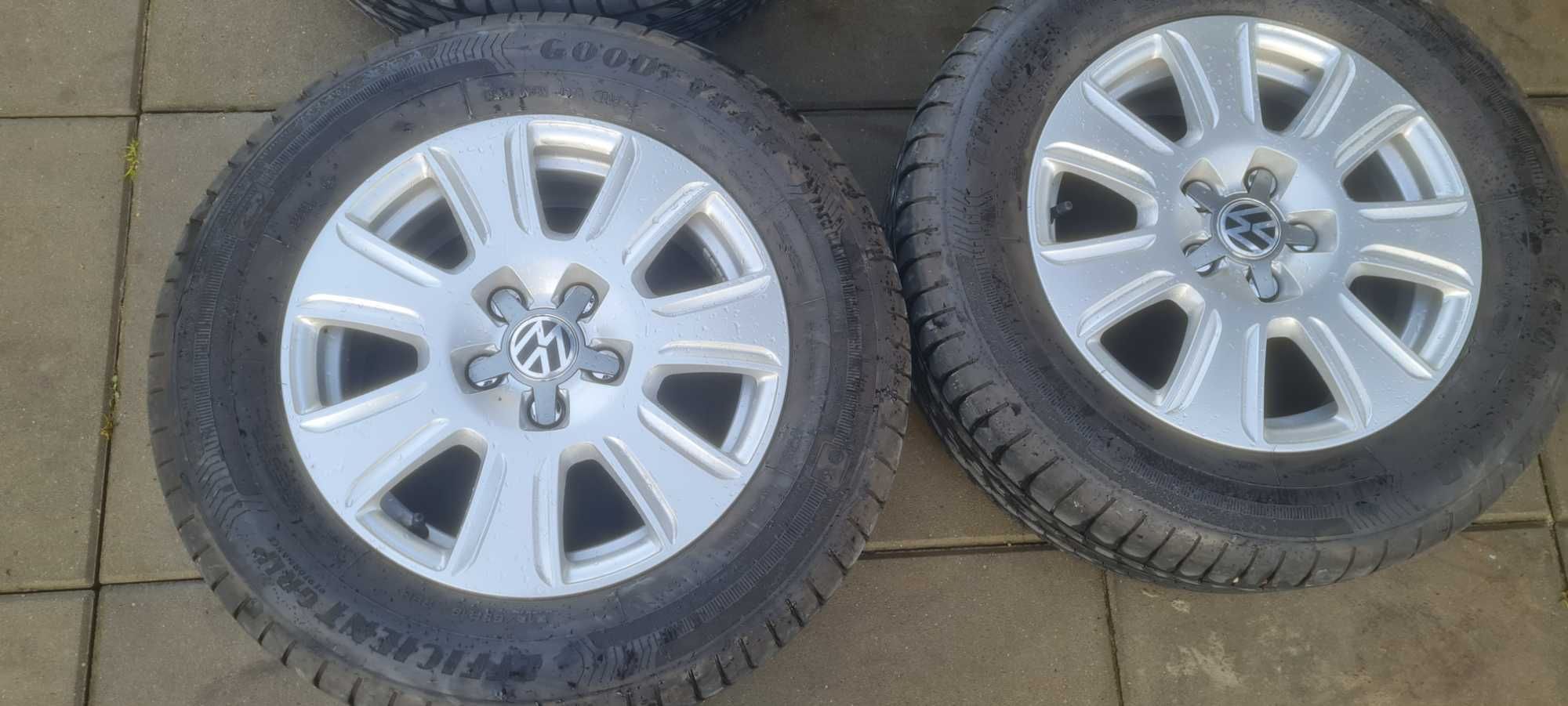 Vw Tiguan Audi Q3 Koła Felgi aluminiowe 16' 5x112 opony letnie goodyea