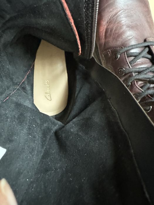 Жіночі шкіряні демі чобітки черевики clarks 40 розмір