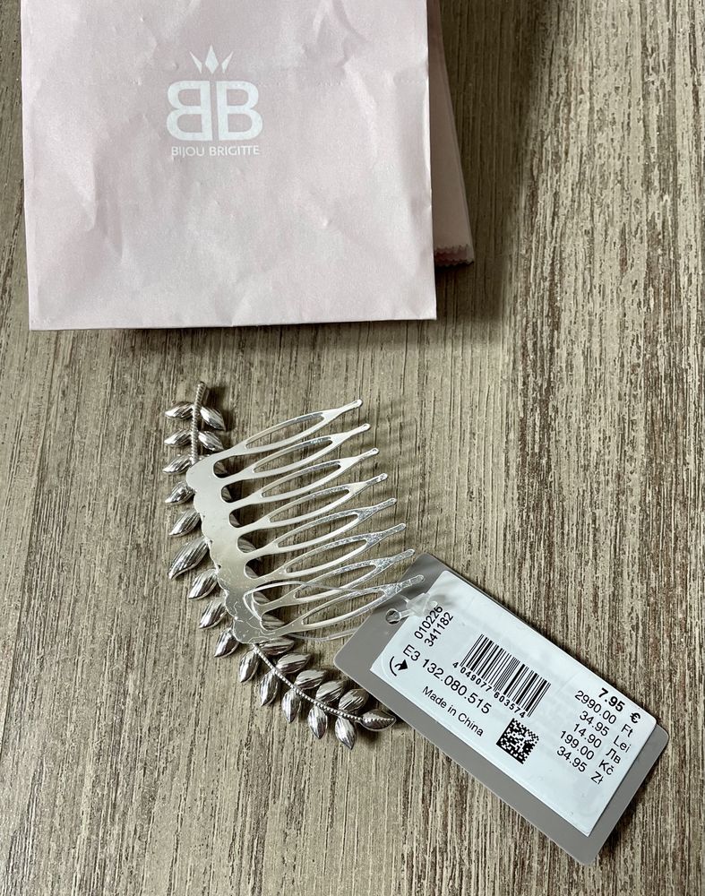 Pente de cabelo para cerimónia novo (Bijou Briggite)