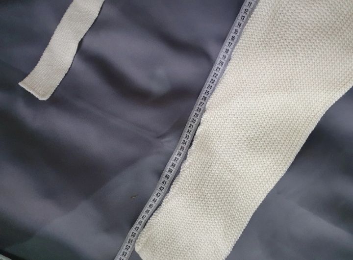 Sweter kopertowy akrylowy Missguided 48 / 50 biały nowy piękny