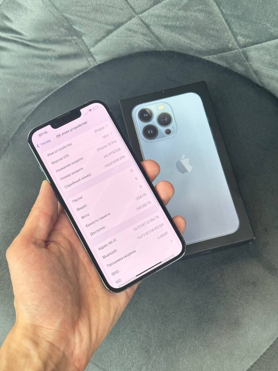 Apple iphone 13 pro 256 sierra blue айфон 13 про 256 гб neverlock