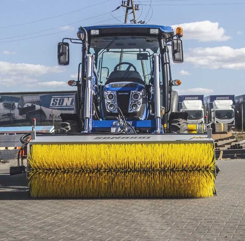Szczota do ładowacza czołowego napęd hydrauliczny ! Sonarol