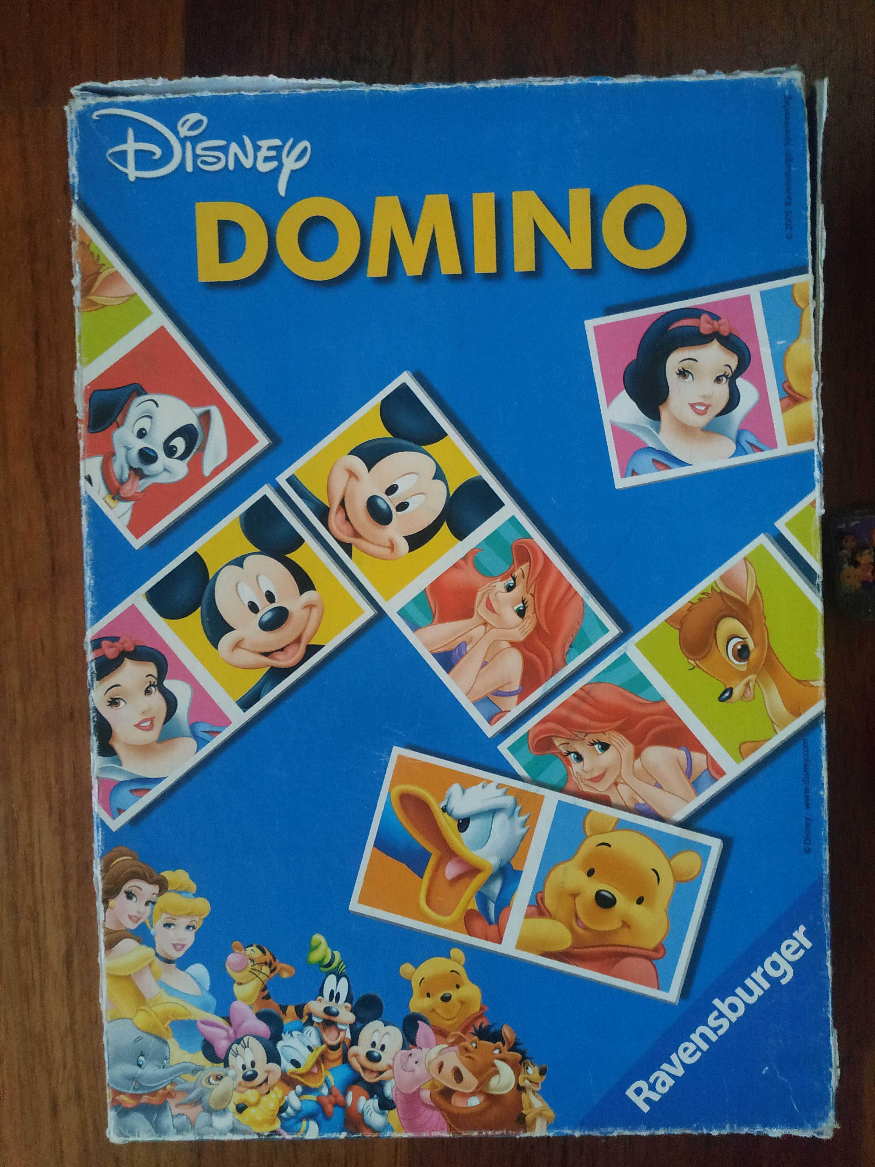 Domino Disney Ravensburger Śnieżka Bambi Arielka