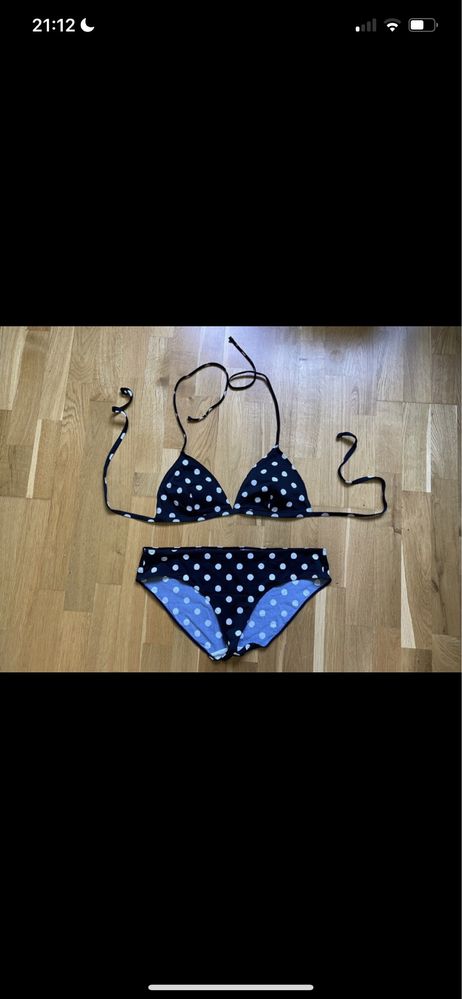 Strój kąpielowy bikini  w kropki Monki L