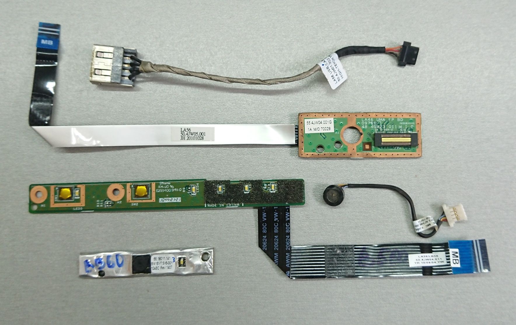Lenovo B560 Разборка. Шлейф, плата, сканер, динамик, usb Леново