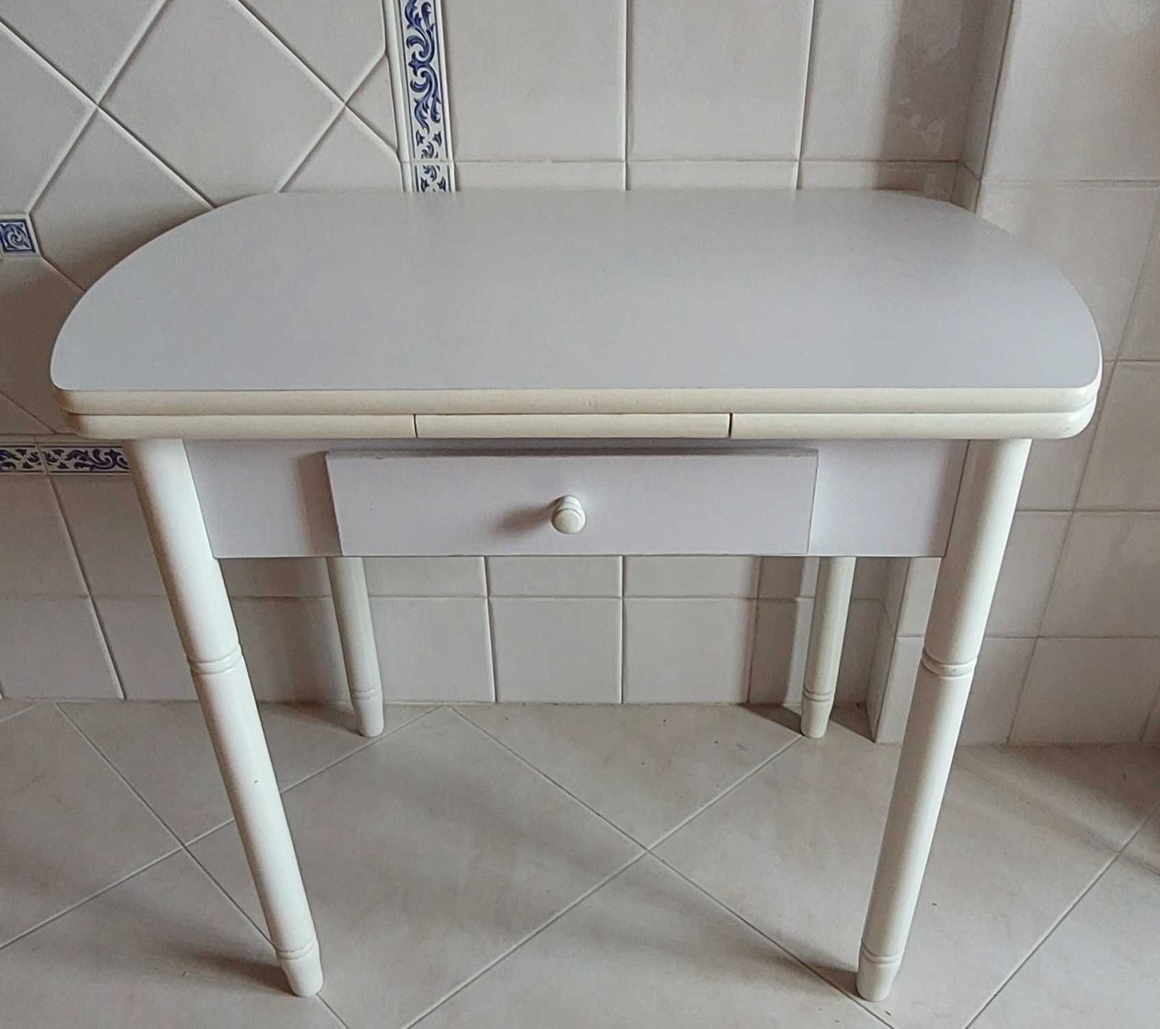 mesa cozinha extensível branca