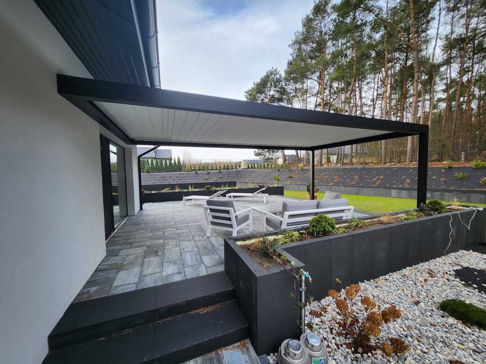 Pergola Aluminiowa Najmocniejsza konstrukcja wodoszczelna LED