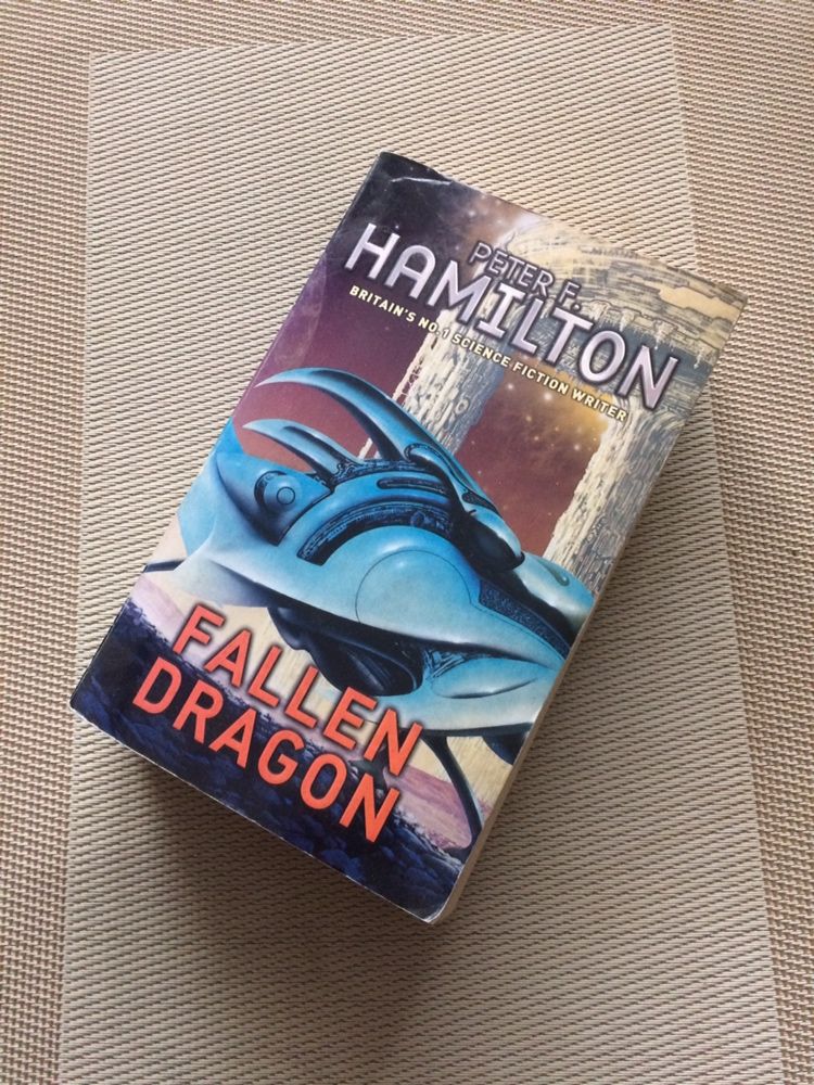 PETER F. HAMILTON Fallen Dragon ANG Powieść Sci-fi po angielsku