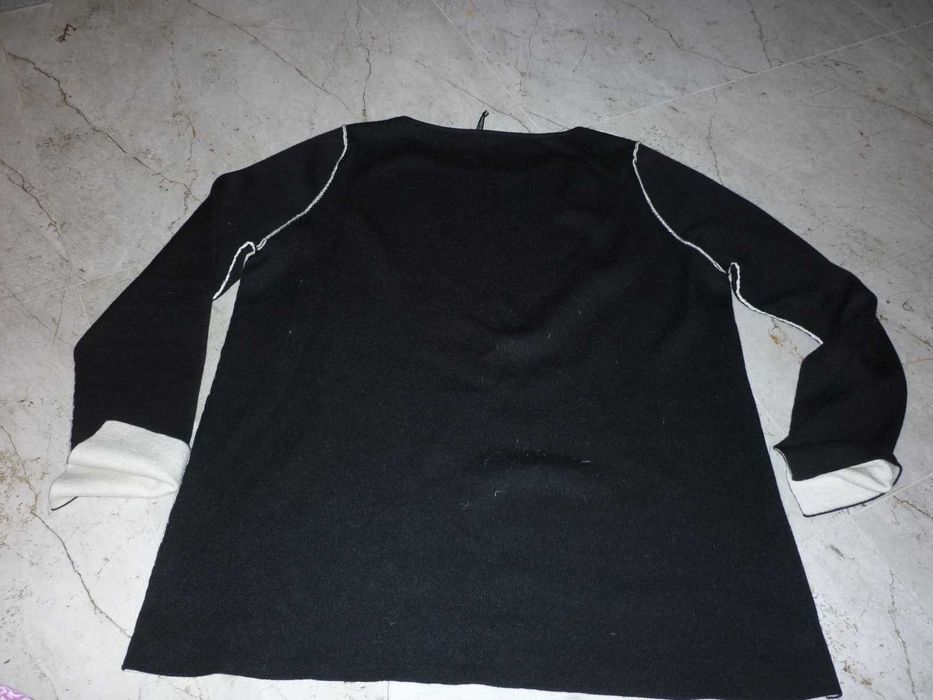 Marina Rinaldi sweter asymetryczny wełna i merino