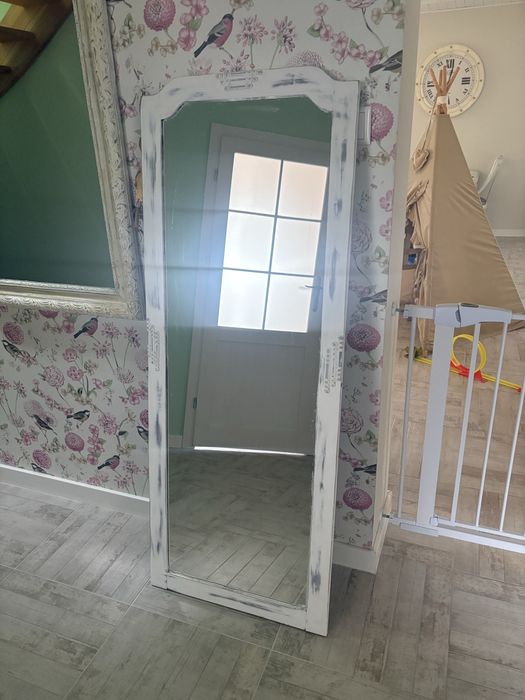 Lustro drewniane shabby chic prowansja