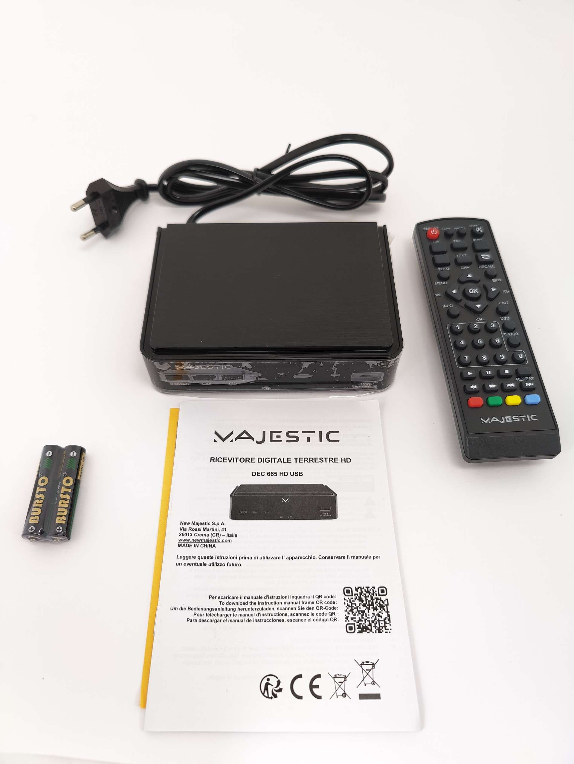 Dekoder Majestic DEC 665HD/USB  DVD-T-T2 HDMI