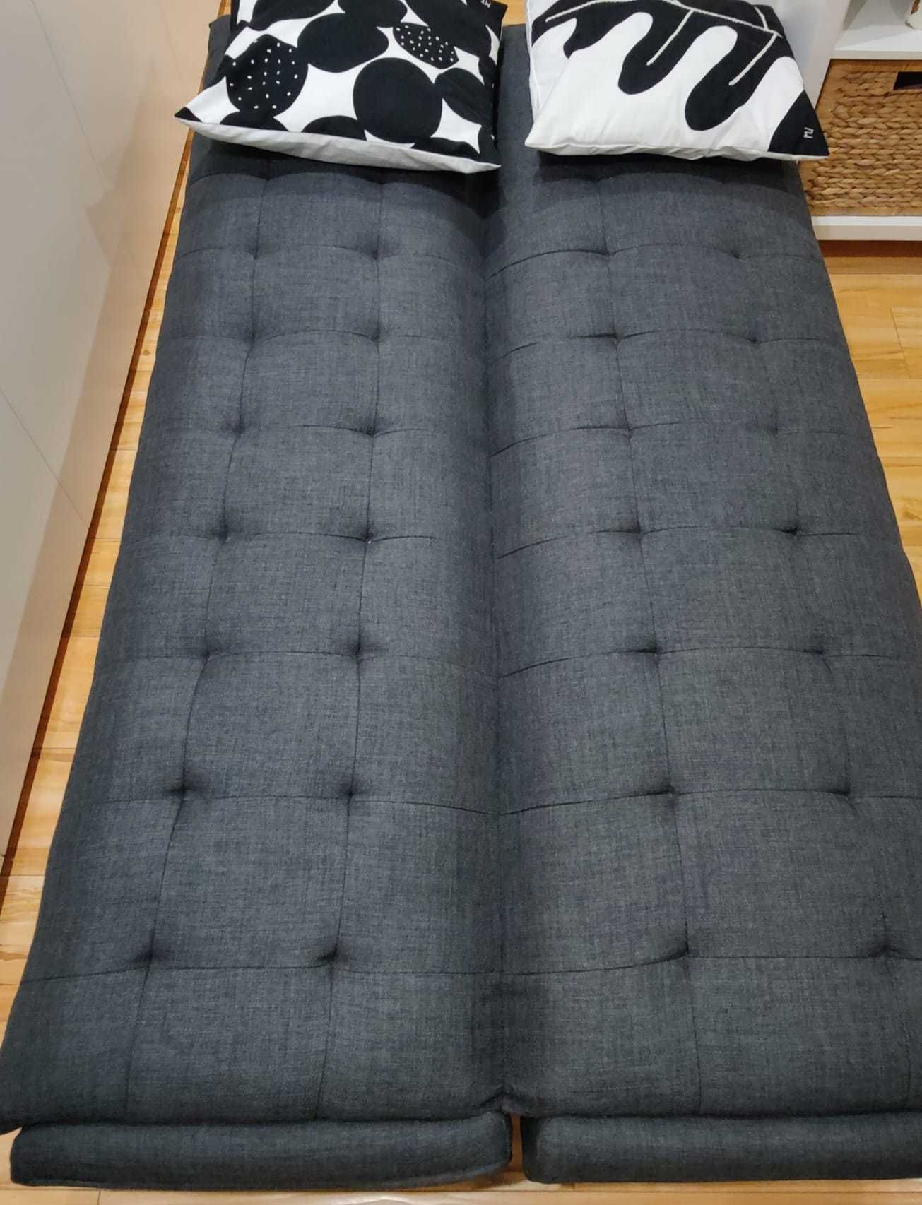 Sofá-cama de 3 lugares, cinzento - Excelente Estado