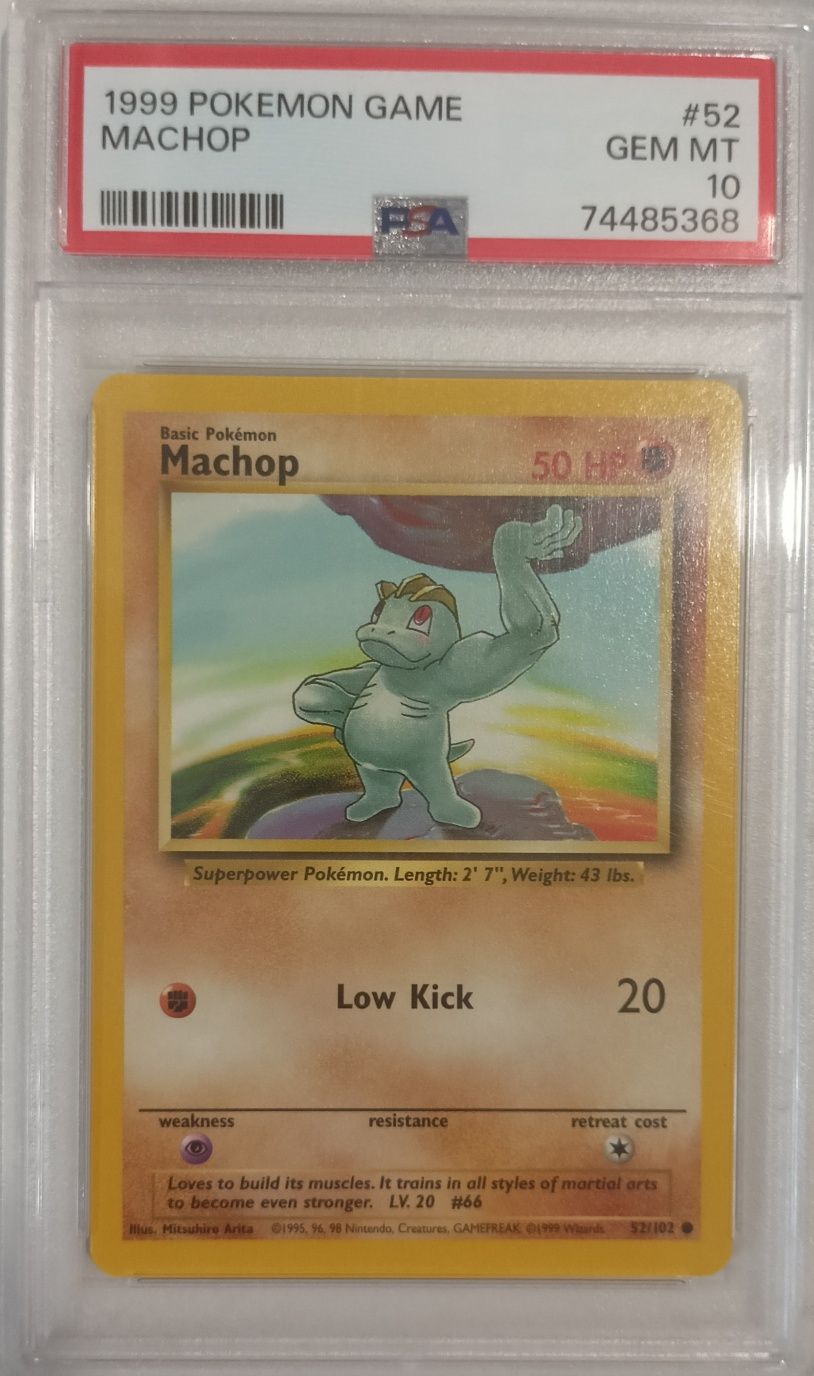 Pokemon Psa 10 Machop Basen Set