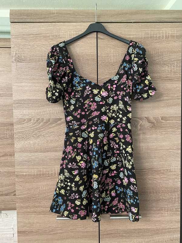 Sukienka letnia z bufkami krótka letnia floral S w kwiaty kwiatki H&M