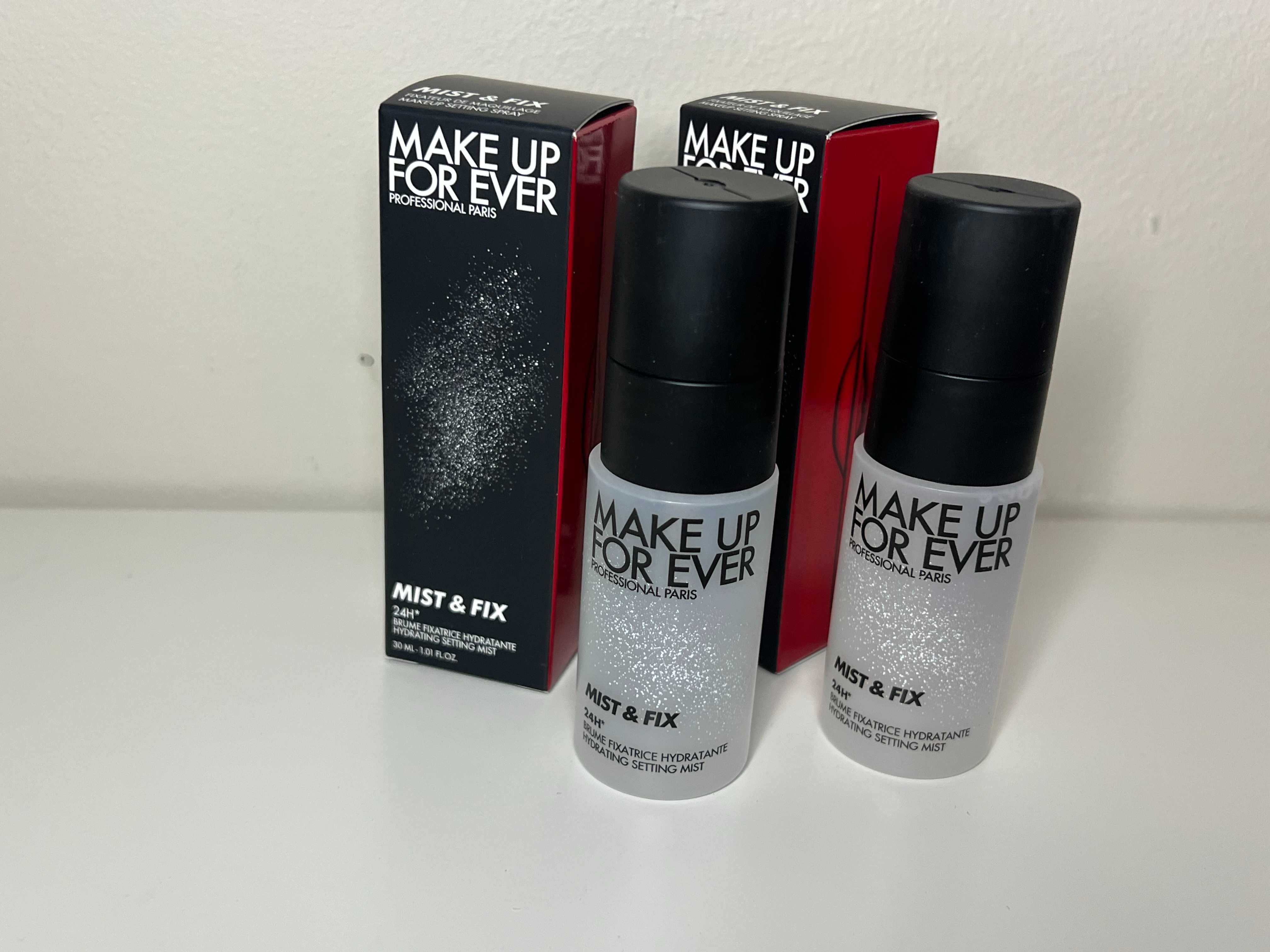 MAKE UP FOR EVER Mist Fix Mgiełka utrwalająca travel podróż 30ml 2szt