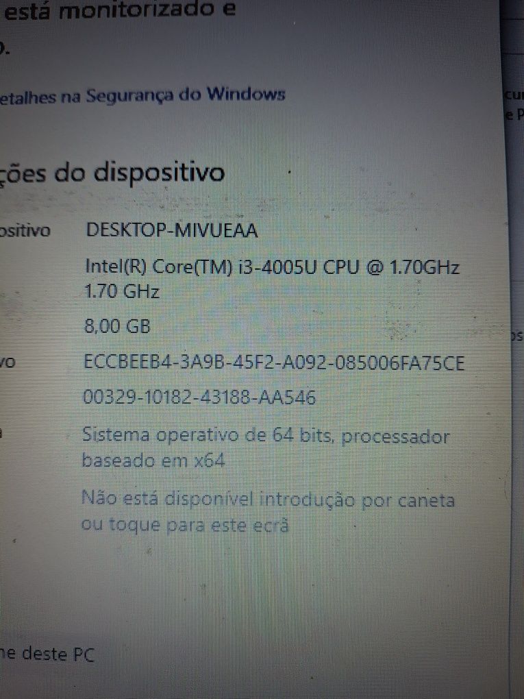 Portatil Toshiba R50 109