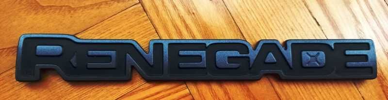 napis Renegade - dla kolekcjonerów - kolor czarny