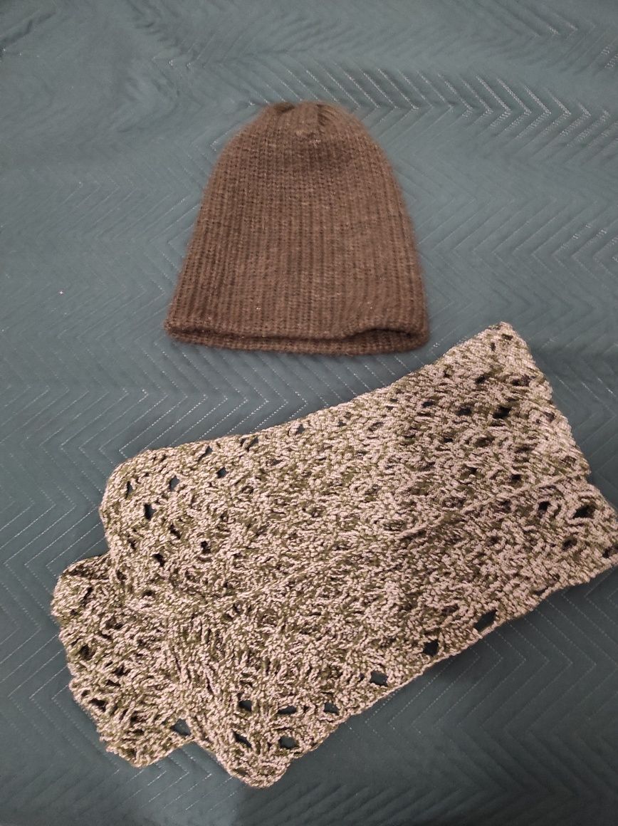 Komplet czapka i szalik handmade