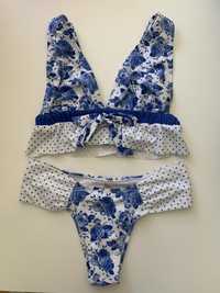 Bikini Floral Azul