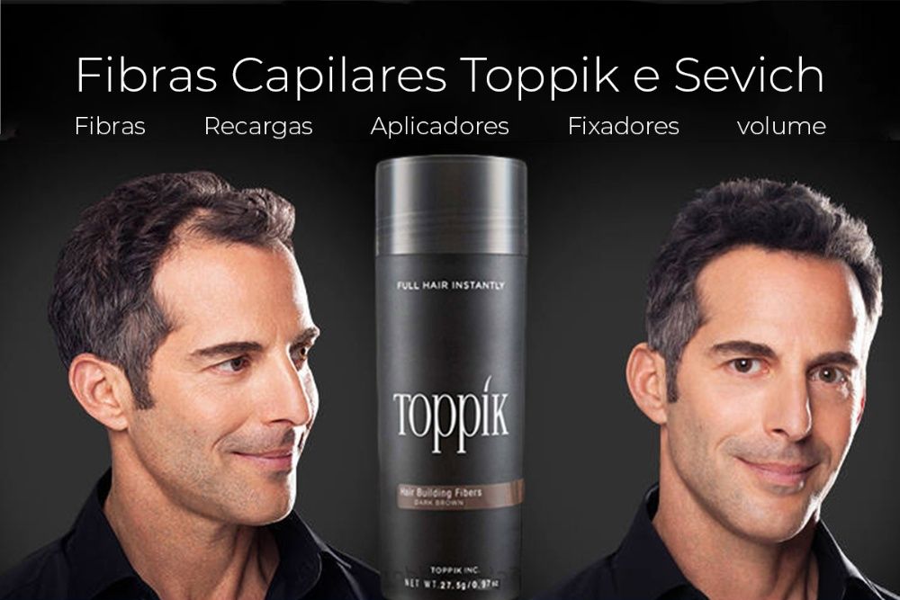 TOPPIK - Fibras capilares para queda e falhas de cabelo / calvice | Pó