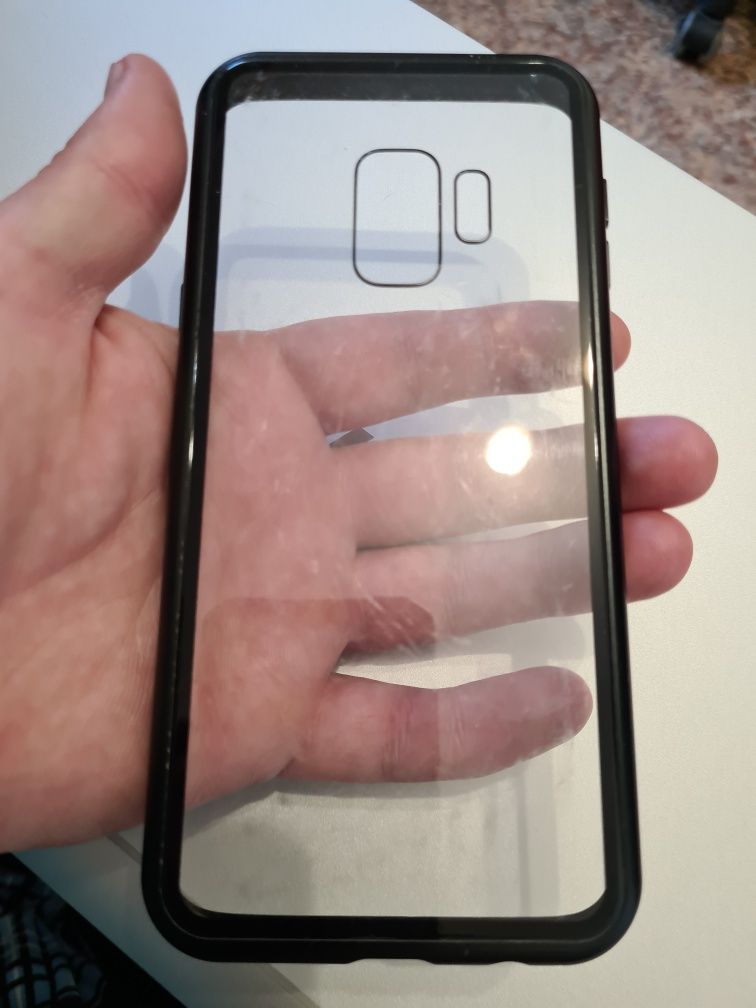 Захисний Магнітний Чехол Бампер на Samsung S9 Алюміній  Б/У