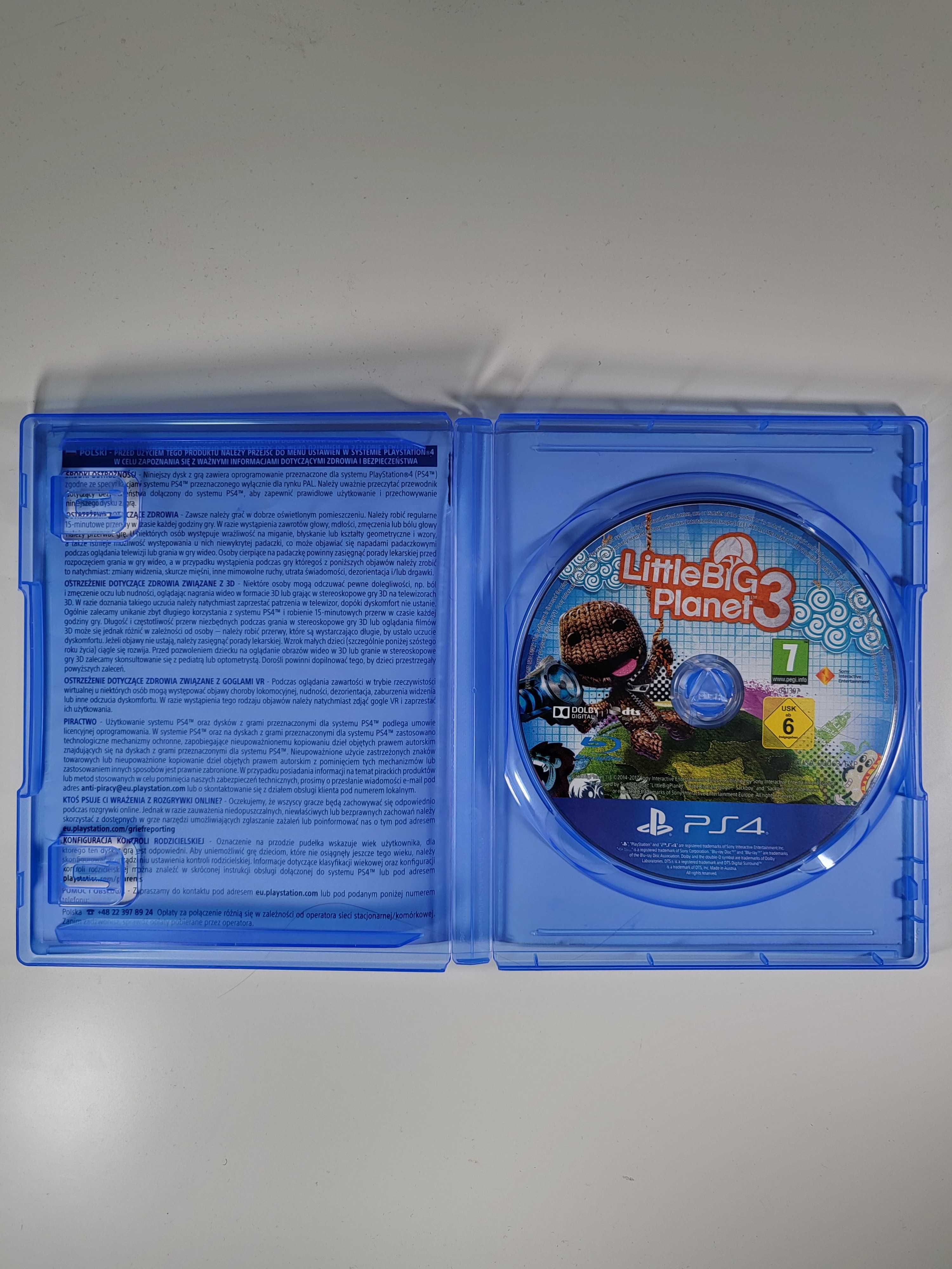 Little Big Planet 3 / PS4 / Sklep z Grami / Gry Używane / Mokotów /Wwa