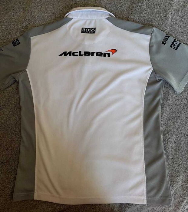 Футболка- Поло McLaren Formula 1 Team Racing , Hugo Boss , розмір L