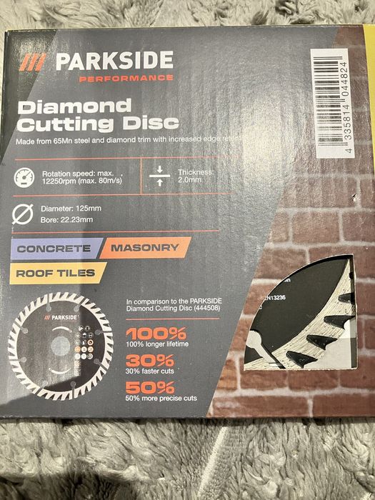 PARKSIDE Performance tarcza diamentowa TURBO 125mm beton mur