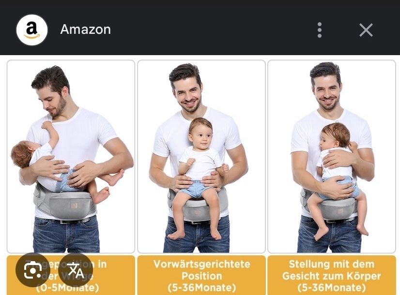 Assento para carregar bebé.