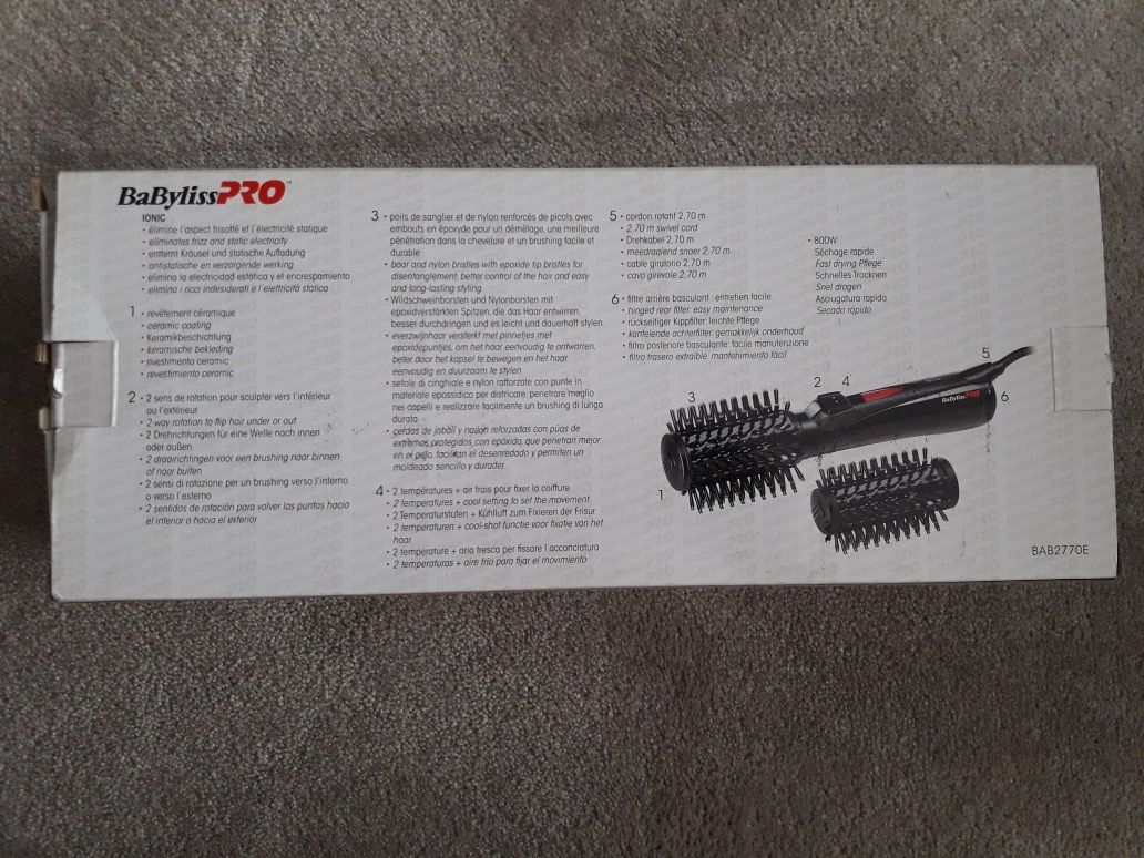 Babyliss Pro 2 escovas rotativas 800