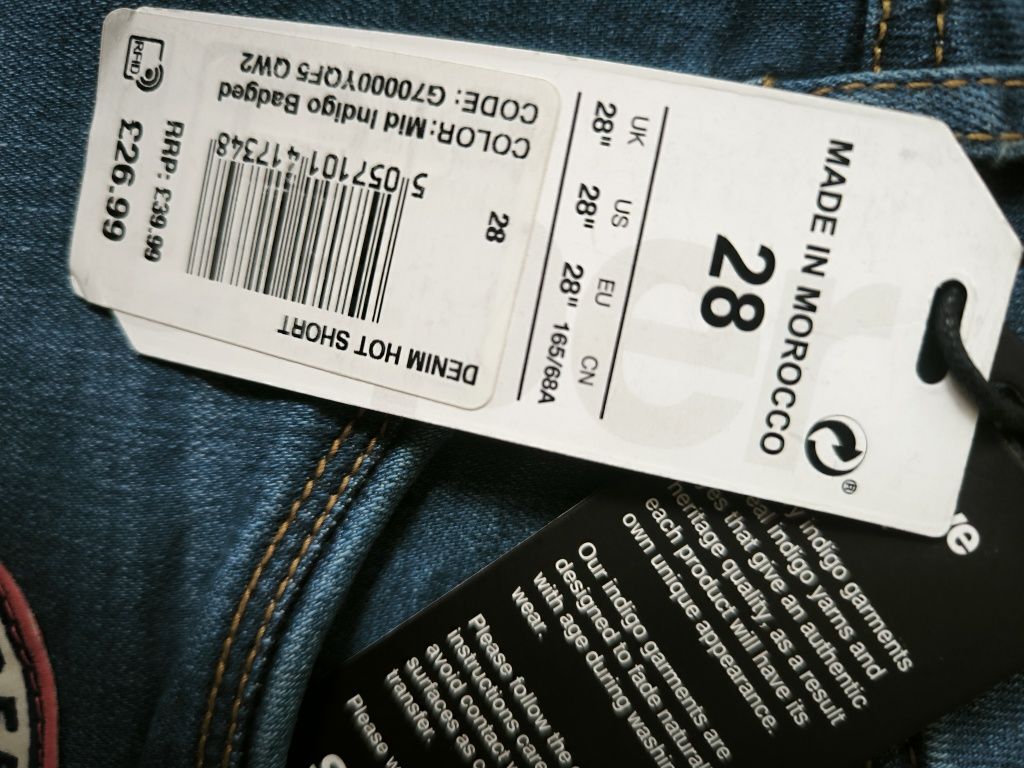 Superdry spodenki jeansowe damskie nowe 28