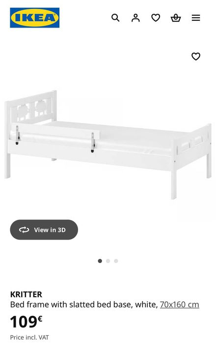 Cama Infantil IKEA KRITTER + Colchão(presente) - Muito Bom Estado