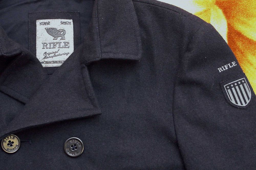 Полупальто бушлат Pea Coat Boomerang (L) Пуговицы с якорем. Rifle (XL)