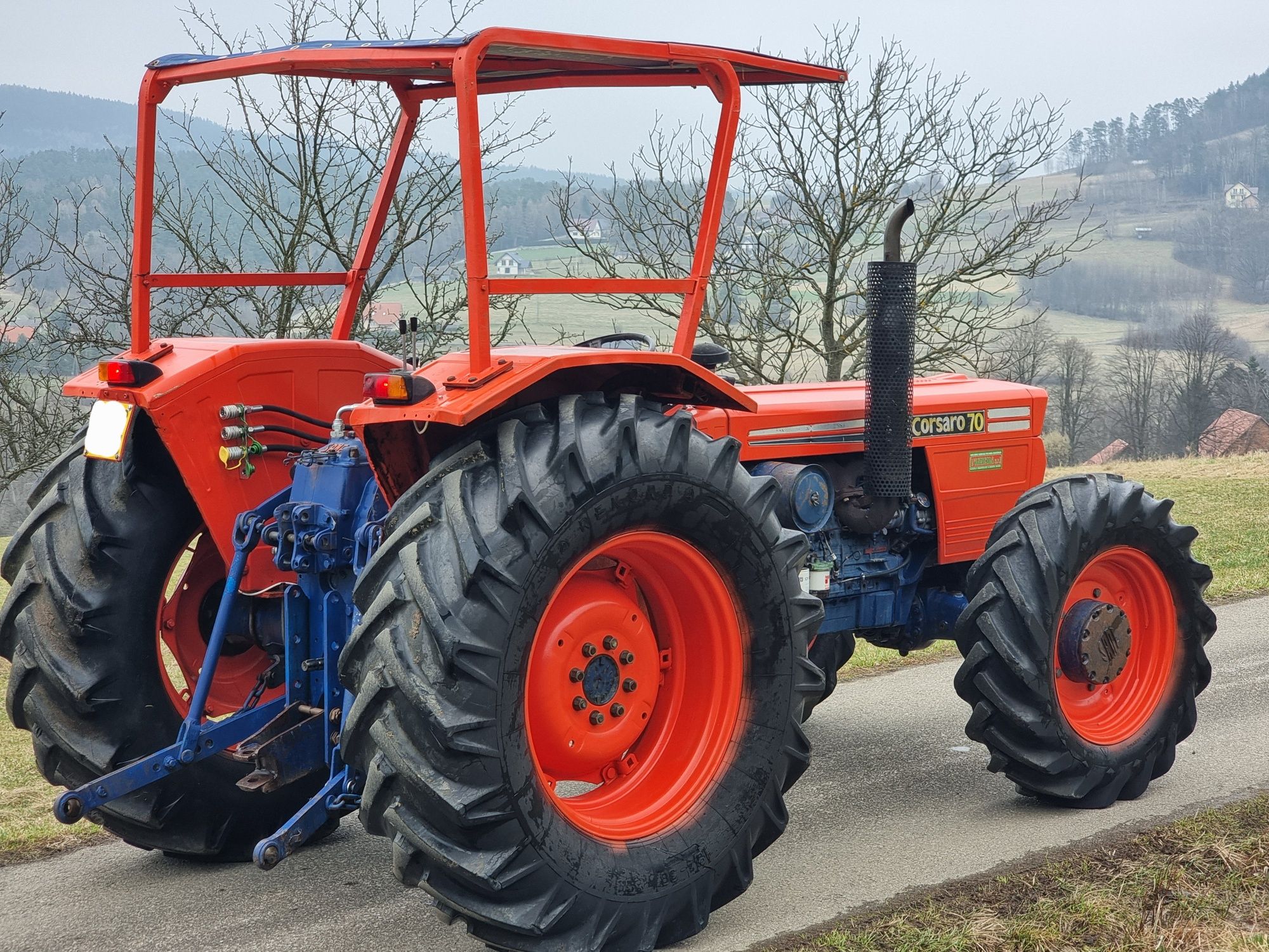 Ciągnik Same Corsaro 70. Napęd 4x4, REWERS, Wspomaganie, Hydraulika