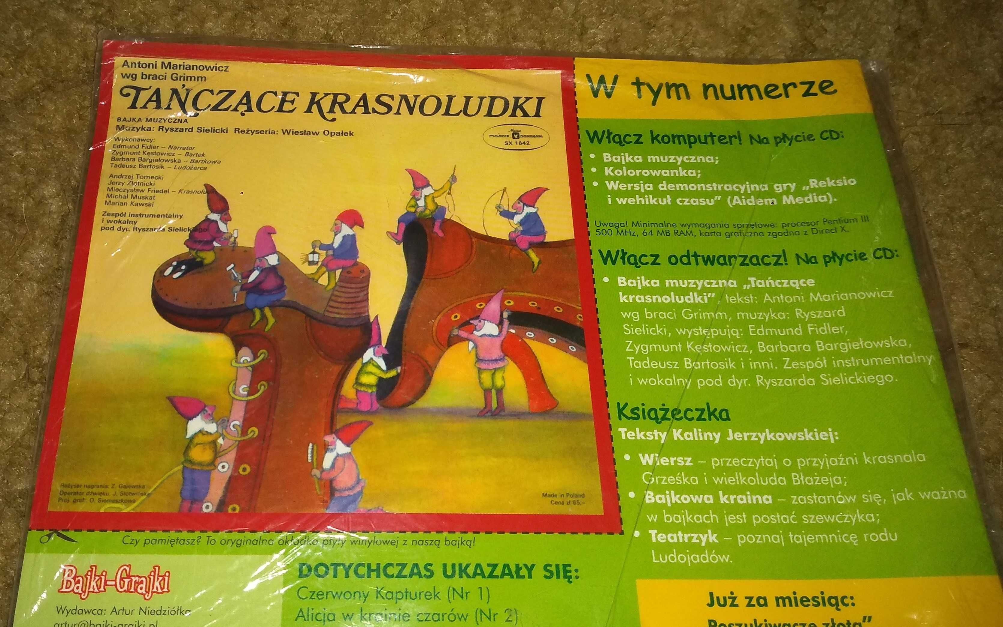 Bajki-Grajki / Tańczące Krasnoludki  / Audiobook + czasopismo/ FOLIA