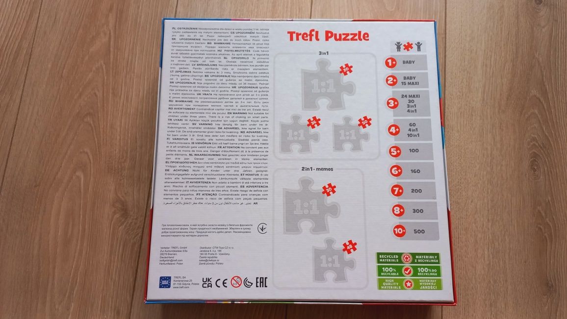 Puzzle Trefl 2 szt.