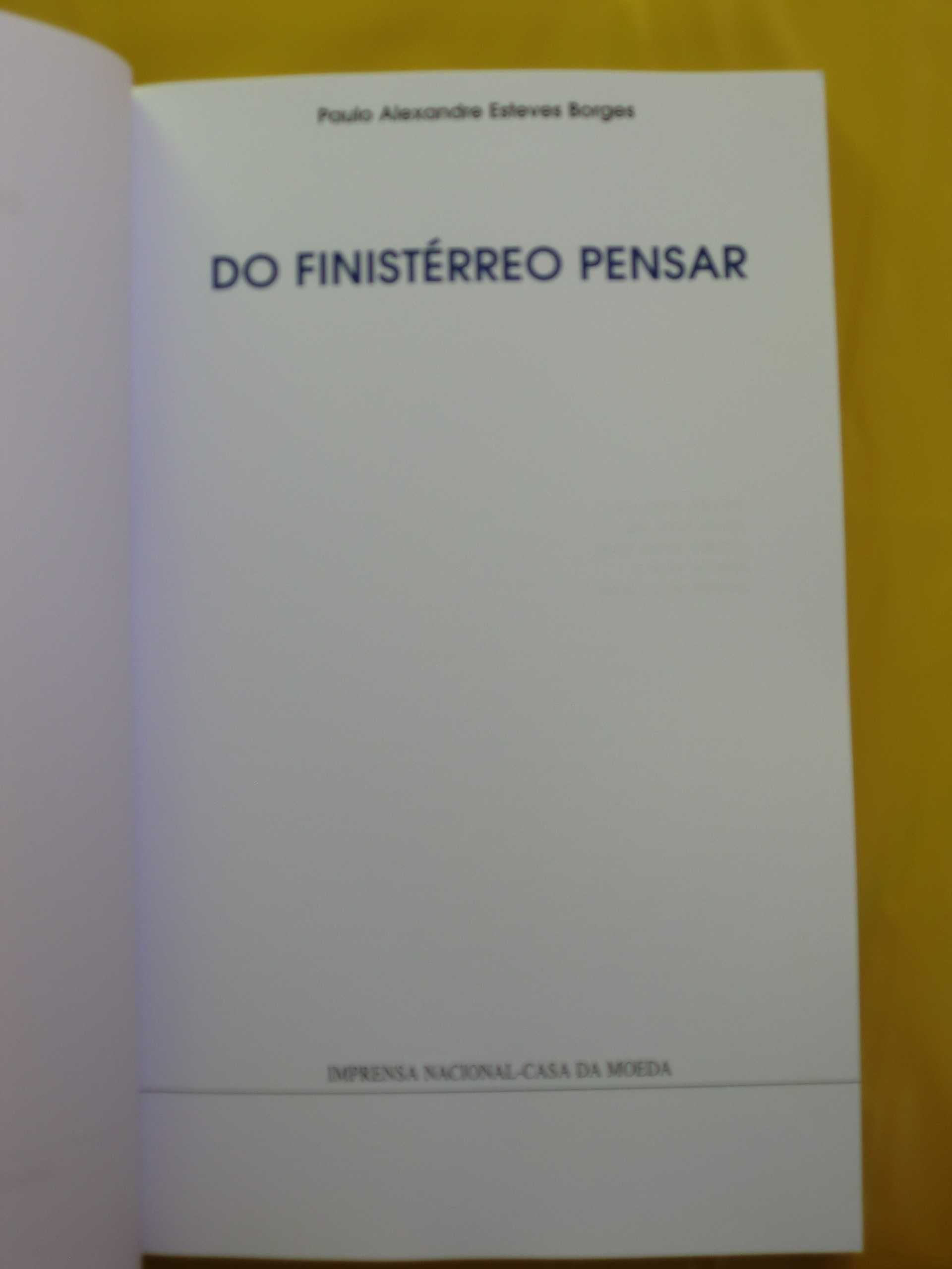 Do Finistérreo Pensar
de Paulo Alexandre esteves Borges